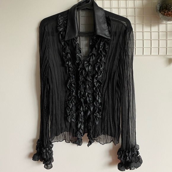 Sheer ruffle blouse - Picture 4 of 8